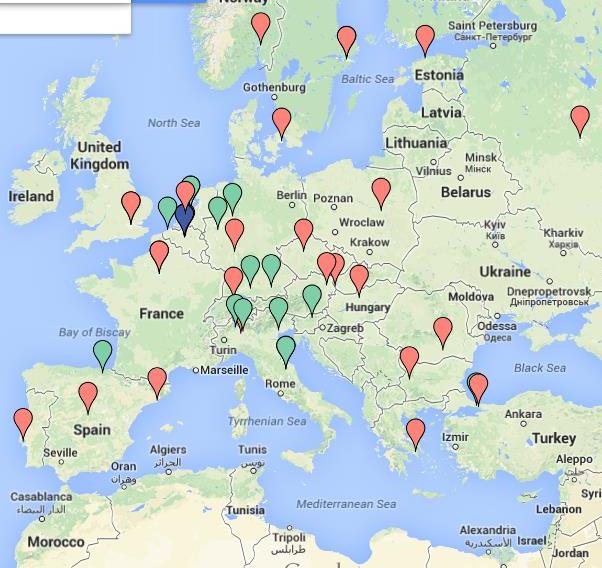 National Associations map